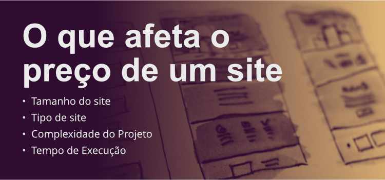 O afeta o preço de um site simples